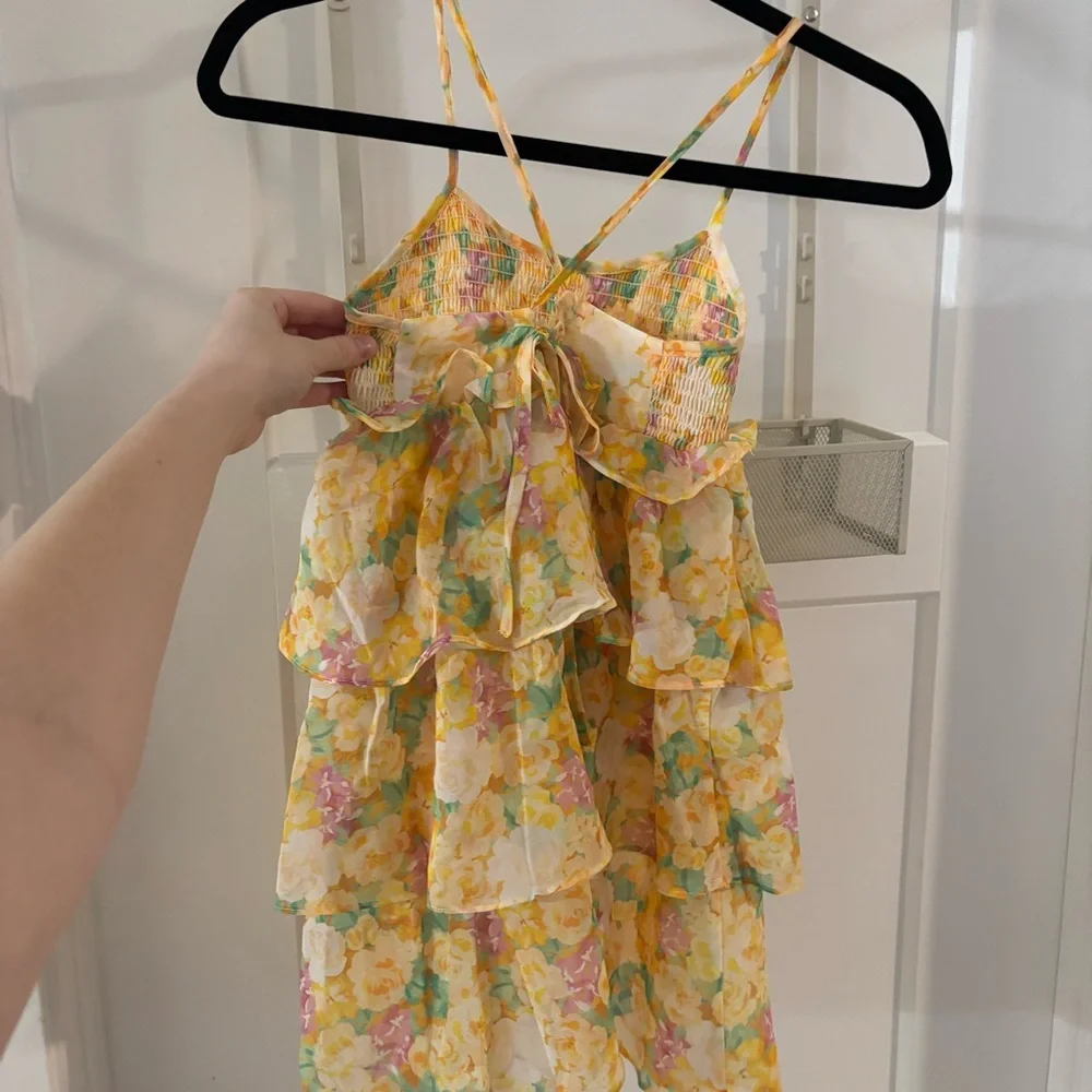 NWT For Love And Lemons Little Lemons Yellow Floral Youth Girls Kids Dress 4T